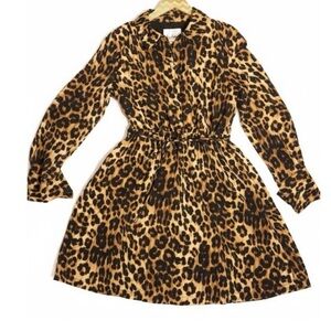 Leopard Print Dress in Brown and Black